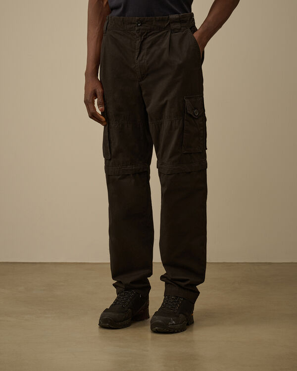 C.p. Company Microreps Loose Patch Pocket Pants BLACK