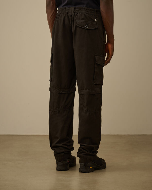 C.p. Company Microreps Loose Patch Pocket Pants BLACK