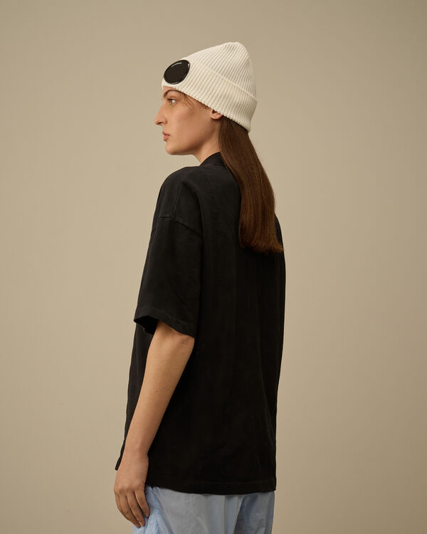 C.p. Company Multi Pattern Jersey Jacquard Polo BLACK