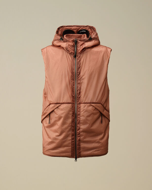 c.p. company Nada Shell Primaloft® Goggle Vest CANYON CLAY - PINK