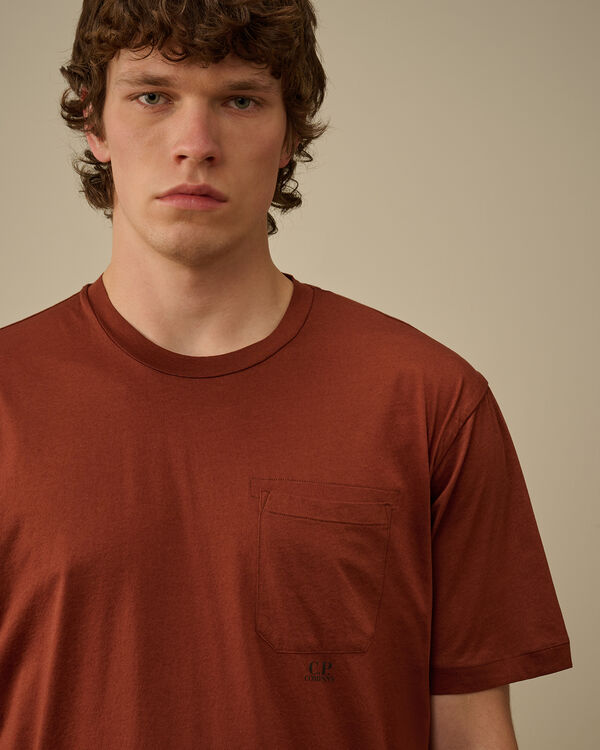 C.p. Company No Gravity Jersey Chest Pocket T-Shirt SABLE - BROWN