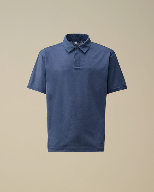 c.p. company No Gravity Jersey Logo Polo OCEANA - BLUE