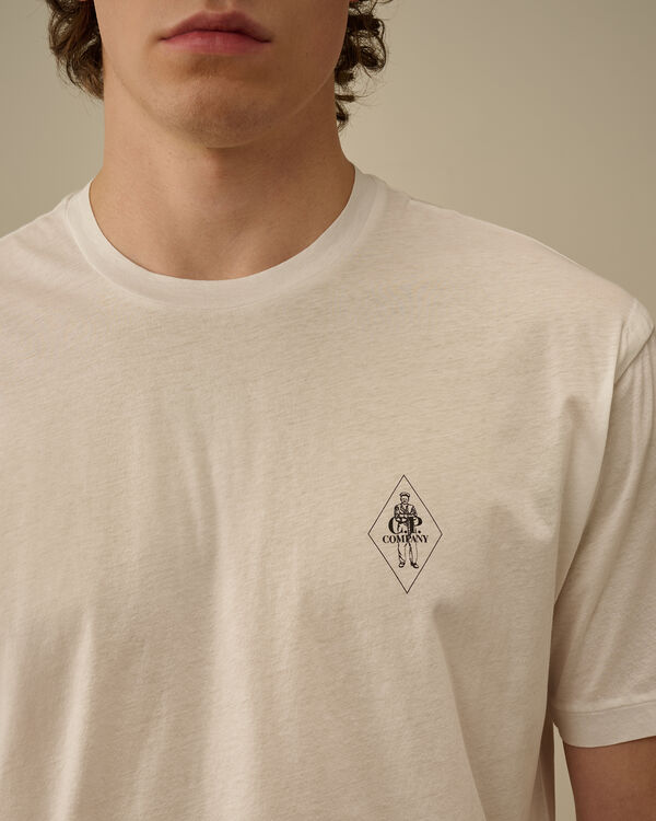 C.p. Company No Gravity Jersey Logo T-Shirt GAUZE WHITE