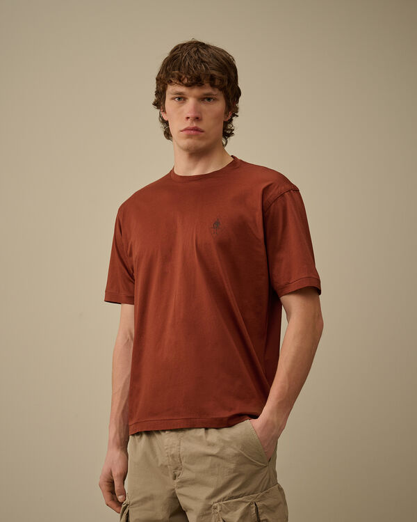 C.p. Company No Gravity Jersey Logo T-Shirt SABLE - BROWN