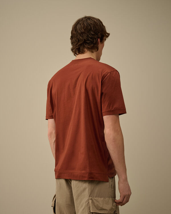 C.p. Company No Gravity Jersey Logo T-Shirt SABLE - BROWN