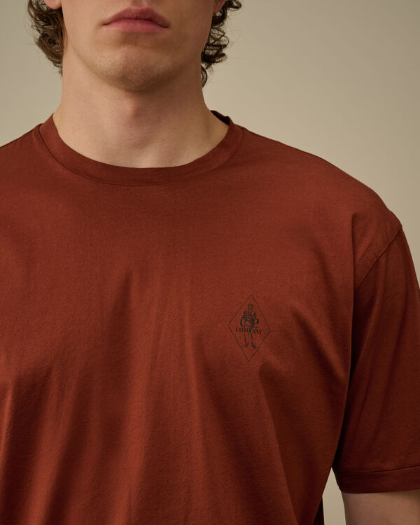 C.p. Company No Gravity Jersey Logo T-Shirt SABLE - BROWN