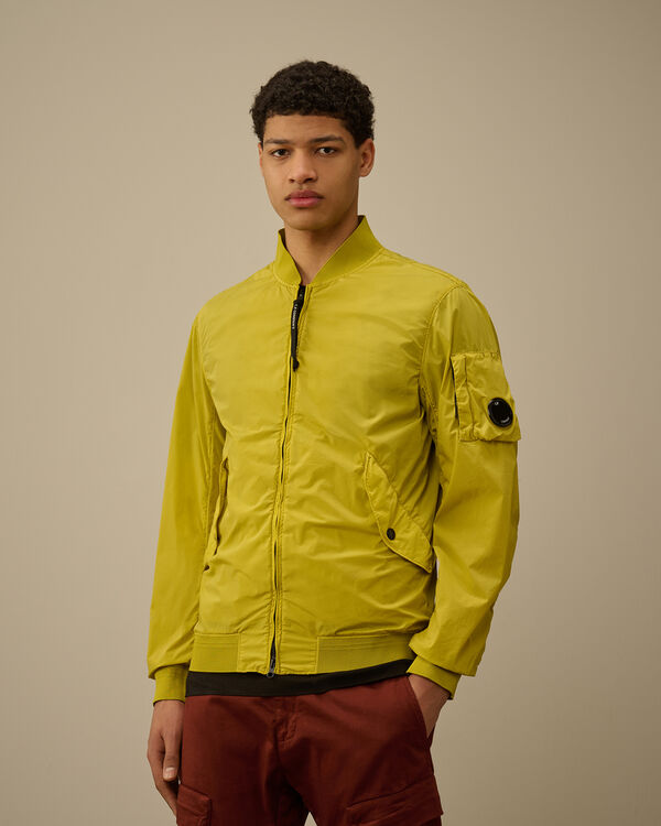 C.p. Company Nycra-R Bomber Jacket CRESS GREEN - YELLOW
