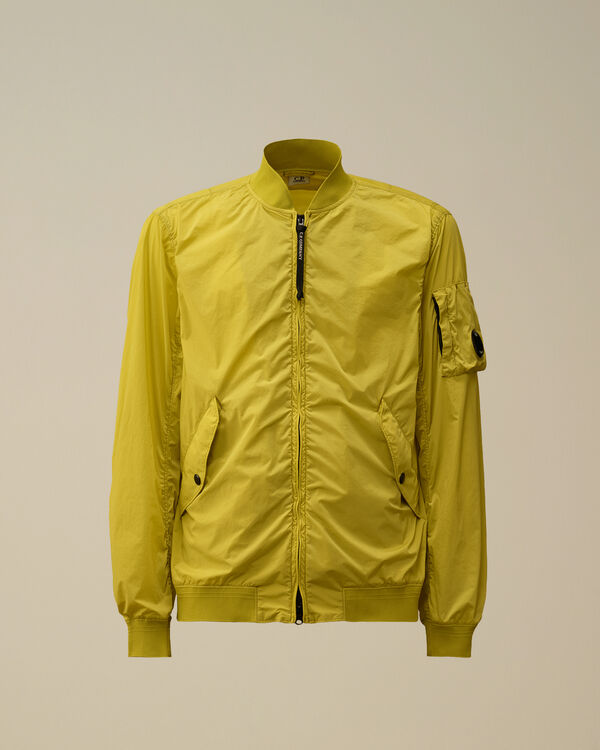 c.p. company Nycra-R Bomber Jacket CRESS GREEN - YELLOW