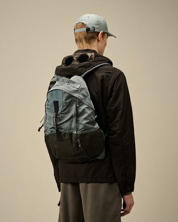 C.p. Company Nylon B Rounded Backpack STORMY WEATHER - BLUE