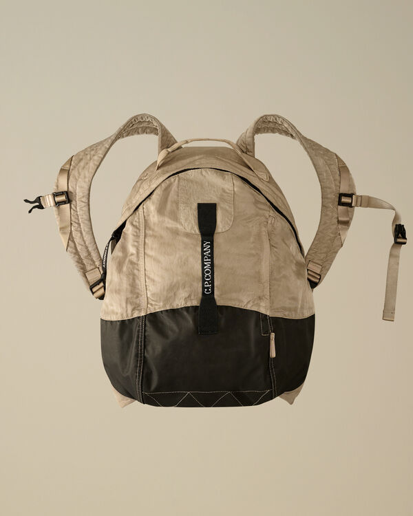 c.p. company Nylon B Rounded Backpack VINTAGE KHAKI - BEIGE