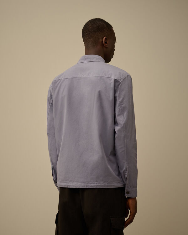 C.p. Company Organic Gabardine Lens Overshirt LAVANDER VIOLET