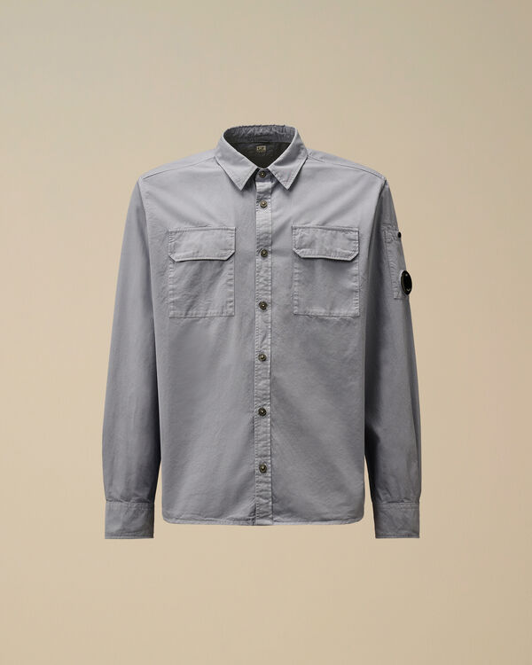 c.p. company Organic Gabardine Lens Shirt LAVANDER VIOLET