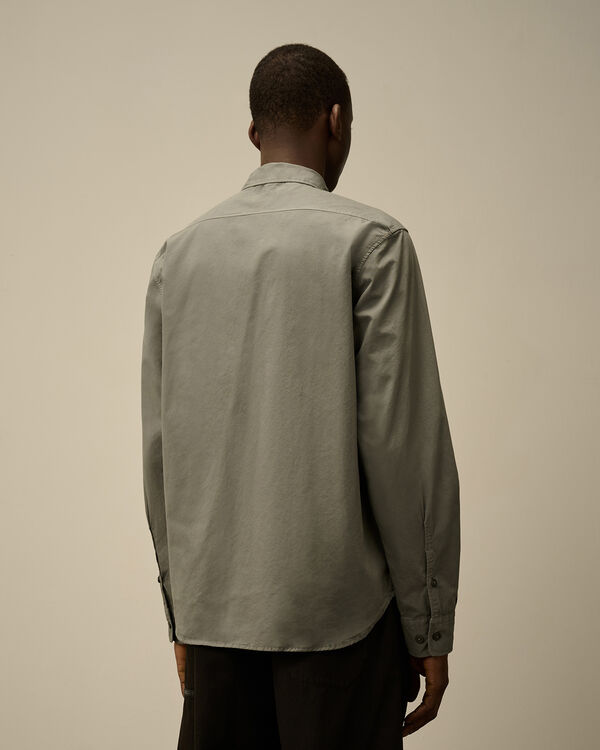 C.p. Company Organic Gabardine Lens Shirt SMOKED PEARL - GREY