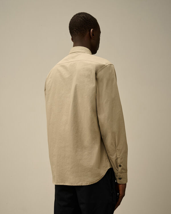 C.p. Company Organic Gabardine Lens Shirt VINTAGE KHAKI - BEIGE
