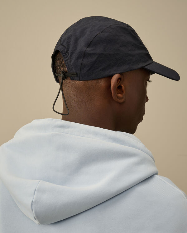 C.p. Company Plain Paper Touch Logo Cap TOTAL ECLIPSE - BLUE