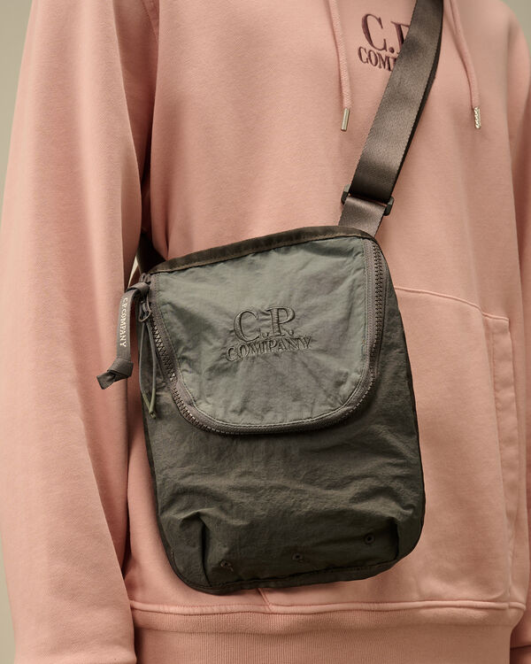 C.p. Company Plain Paper Touch Shoulder Bag SMOKED PEARL - GREY