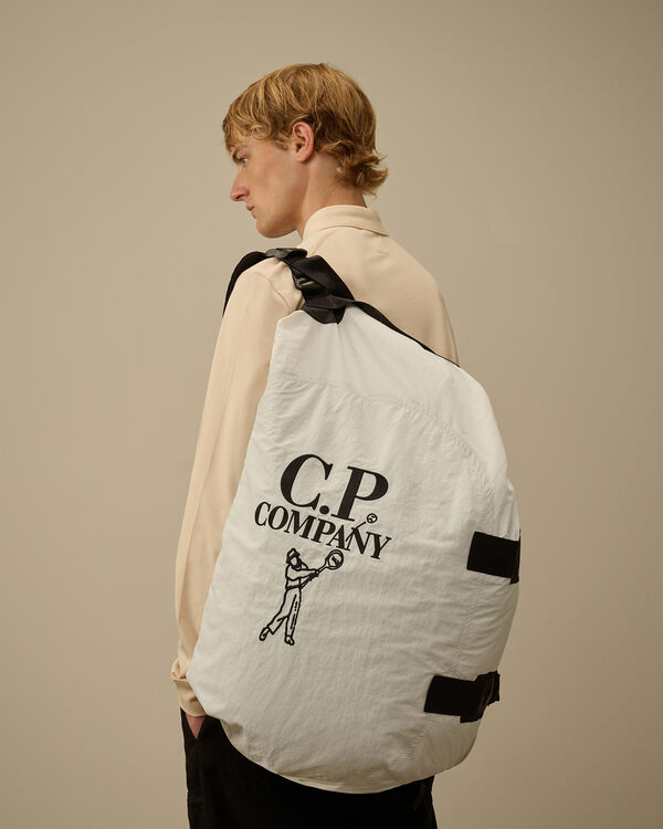 C.p. Company Plain Paper Touch Tennis Bag OPTICAL WHITE