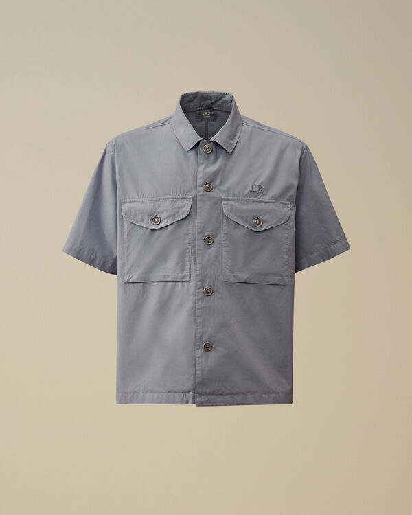 c.p. company Popeline Boxy Short Sleeve Shirt LAVANDER VIOLET