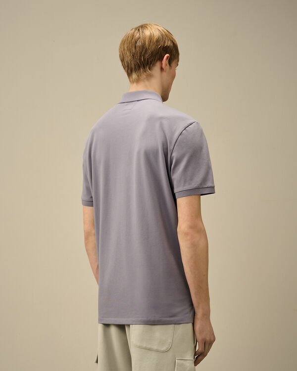 C.p. Company Stretch Piquet Logo Polo LAVANDER VIOLET