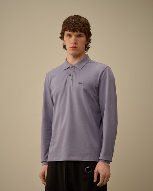 C.p. Company Stretch Piquet Longsleeve Polo LAVANDER VIOLET