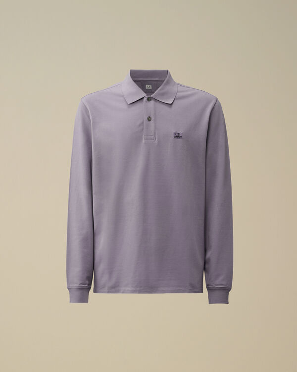 c.p. company Stretch Piquet Longsleeve Polo LAVANDER VIOLET