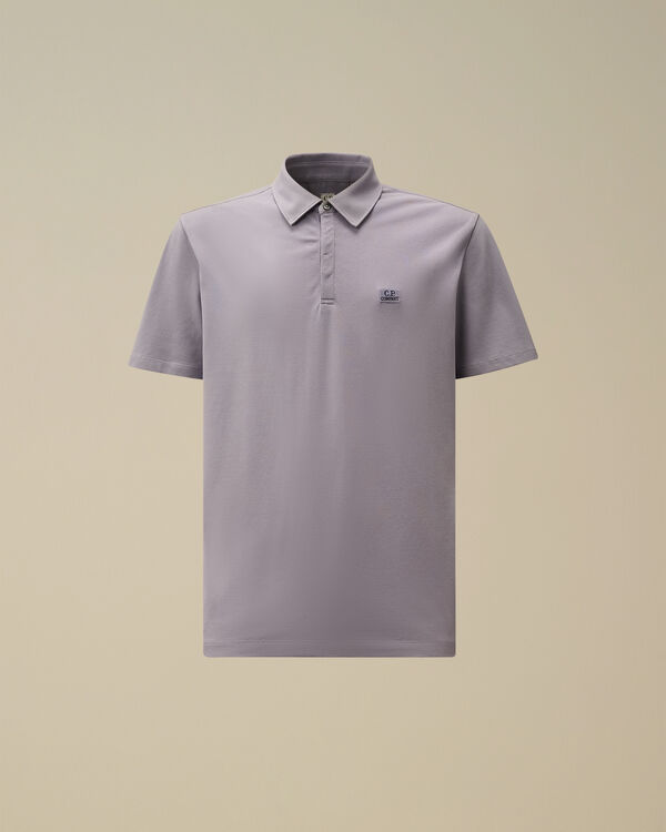 c.p. company Stretch Piquet Three-Button Logo Polo LAVANDER VIOLET