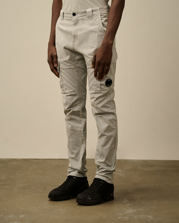 C.p. Company Stretch Sateen Cargo Lens Pants BLUE FOX - GREY