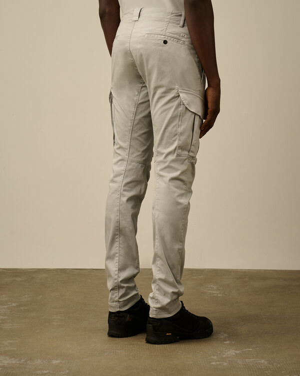 C.p. Company Stretch Sateen Cargo Lens Pants BLUE FOX - GREY