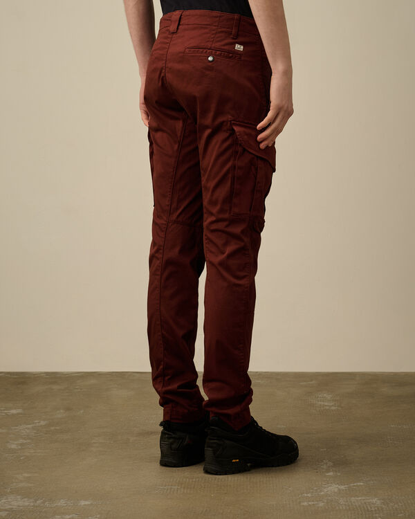 C.p. Company Stretch Sateen Cargo Lens Pants SABLE - BROWN