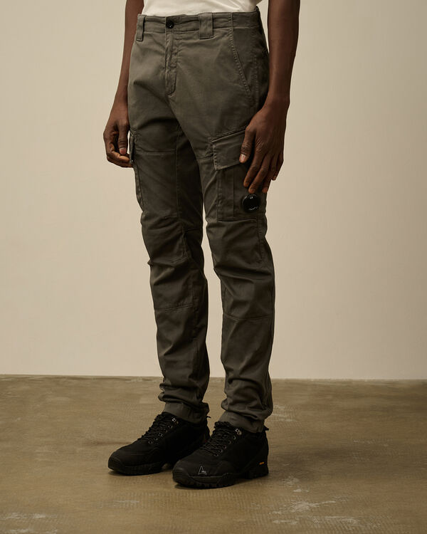 C.p. Company Stretch Sateen Cargo Lens Pants SMOKED PEARL - GREY