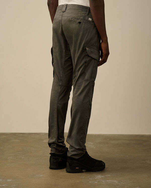 C.p. Company Stretch Sateen Cargo Lens Pants SMOKED PEARL - GREY