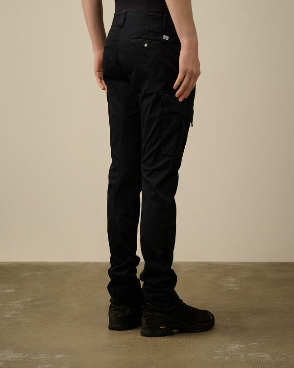 C.p. Company Stretch Sateen Cargo Lens Pants TOTAL ECLIPSE - BLUE