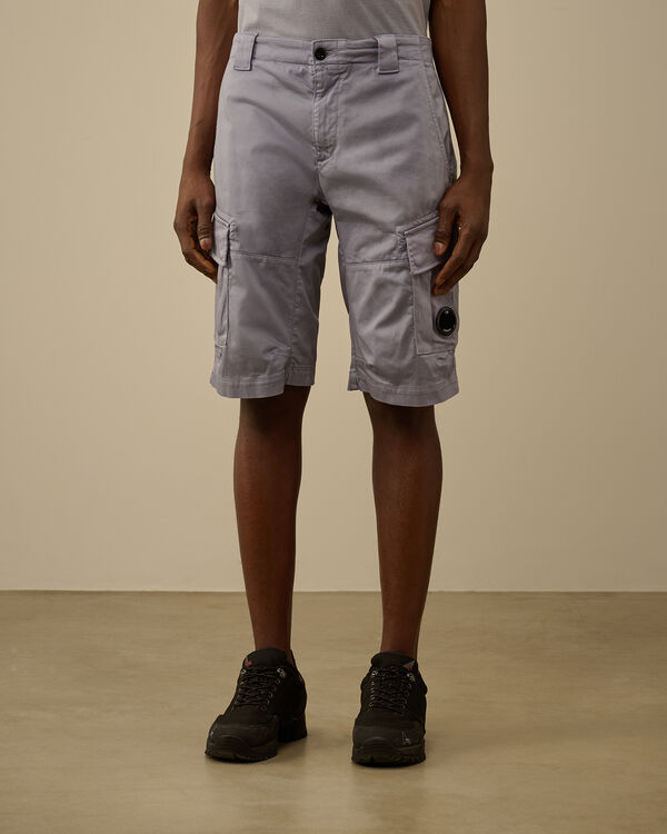 C.p. Company Stretch Sateen Cargo Shorts LAVANDER VIOLET
