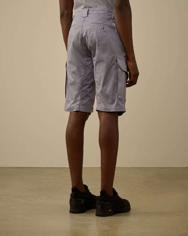 C.p. Company Stretch Sateen Cargo Shorts LAVANDER VIOLET