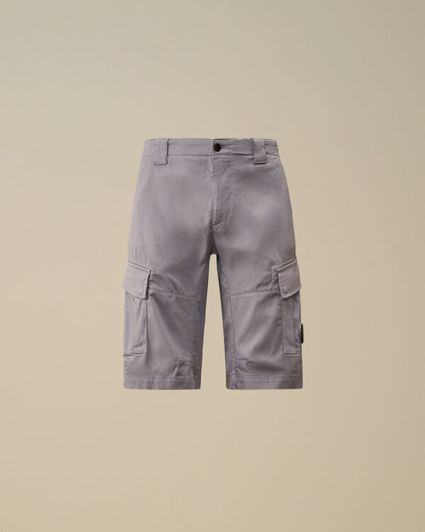 c.p. company Stretch Sateen Cargo Shorts LAVANDER VIOLET