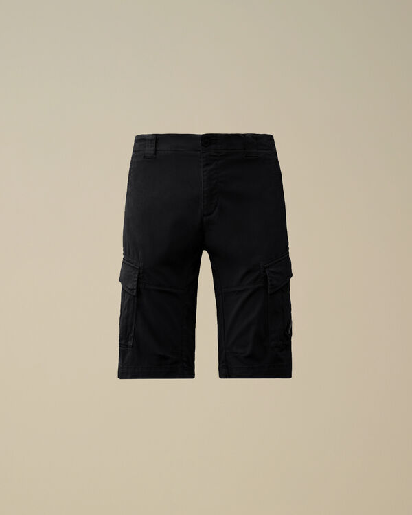 c.p. company Stretch Sateen Cargo Shorts TOTAL ECLIPSE - BLUE
