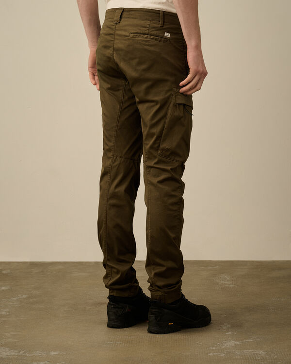 C.p. Company Stretch Sateen Ergonomic Cargo Pants IVY GREEN