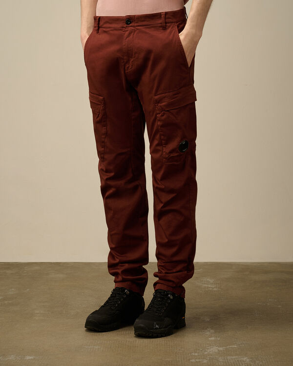 C.p. Company Stretch Sateen Ergonomic Cargo Pants SABLE - BROWN