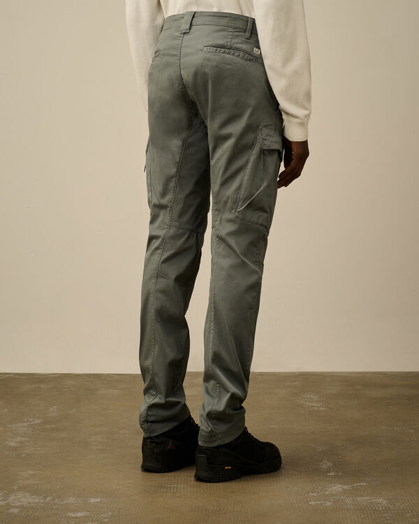 C.p. Company Stretch Sateen Ergonomic Cargo Pants STORMY WEATHER - BLUE