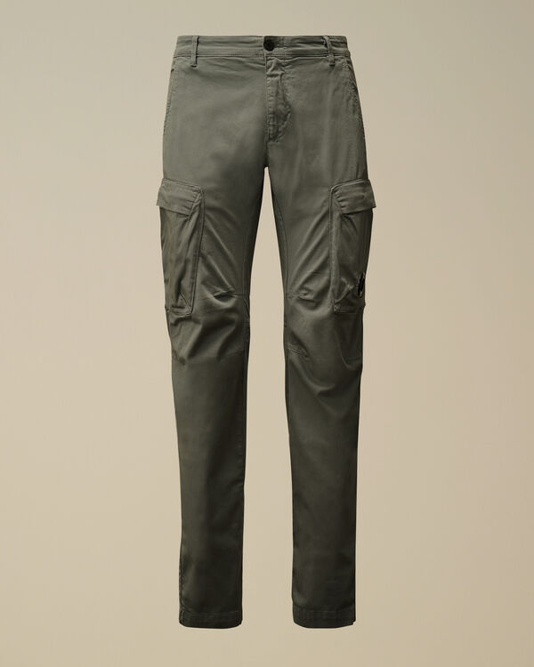 c.p. company Stretch Sateen Ergonomic Cargo Pants STORMY WEATHER - BLUE