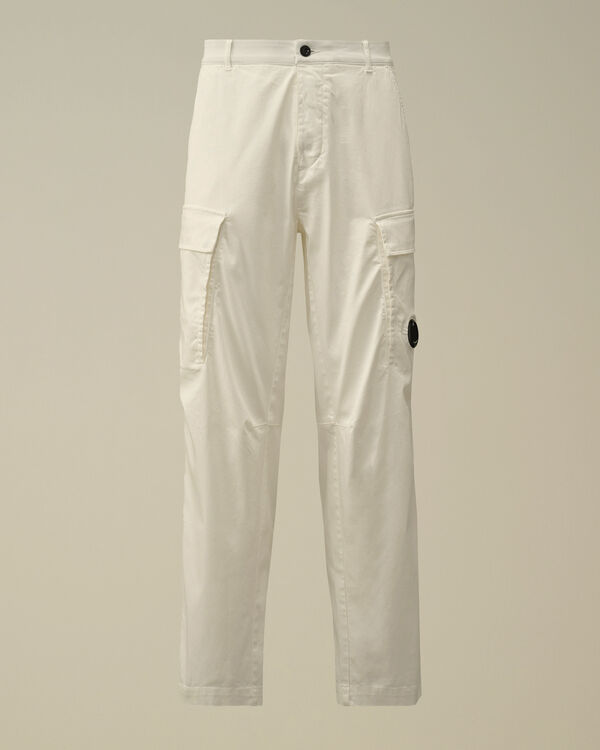 c.p. company Stretch Sateen Loose Cargo Pants GAUZE WHITE c.p. company Stretch Sateen Loose Cargo Pants GAUZE WHITE