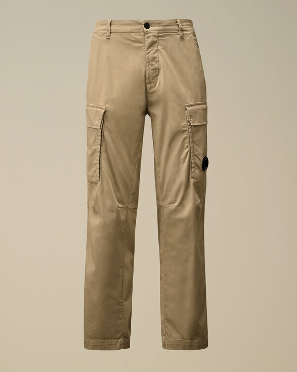 c.p. company Stretch Sateen Loose Cargo Pants VINTAGE KHAKI - BEIGE