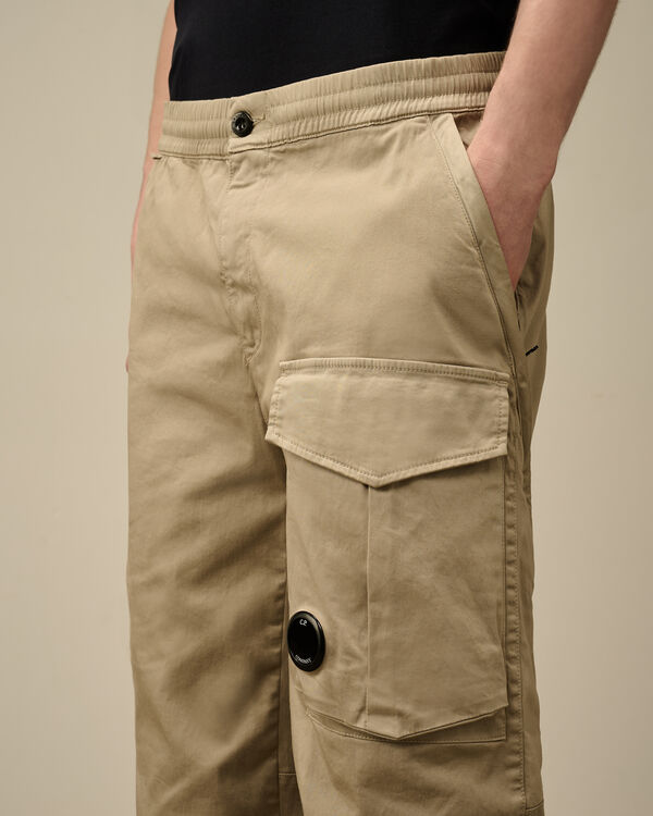 C.p. Company Stretch Sateen Regular Cargo Pants VINTAGE KHAKI - BEIGE