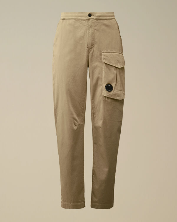 c.p. company Stretch Sateen Regular Cargo Pants VINTAGE KHAKI - BEIGE