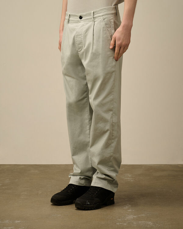 C.p. Company Stretch Sateen Regular Pants BLUE FOX - GREY