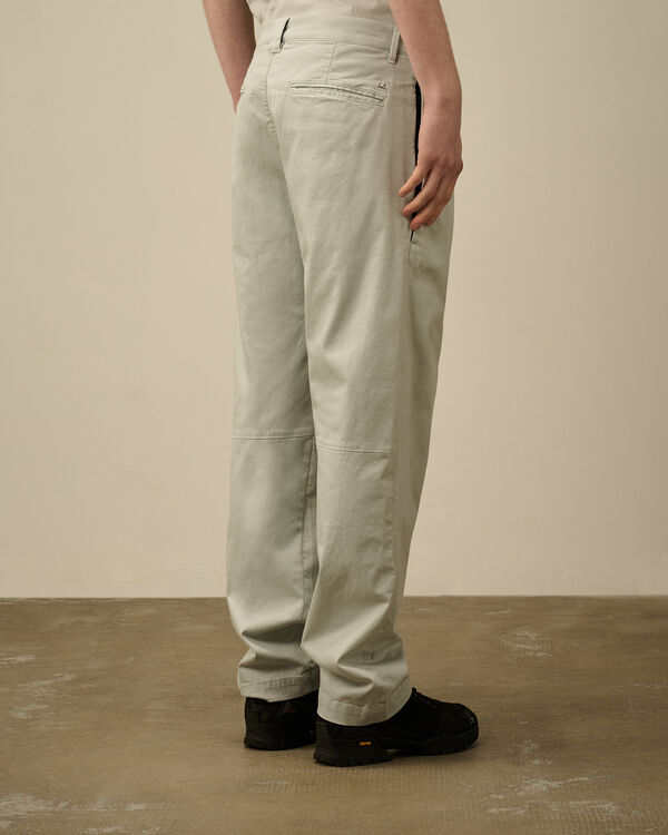 C.p. Company Stretch Sateen Regular Pants BLUE FOX - GREY