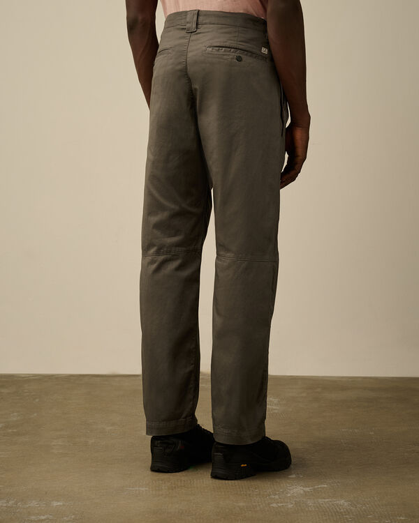 C.p. Company Stretch Sateen Regular Pants SMOKED PEARL - GREY