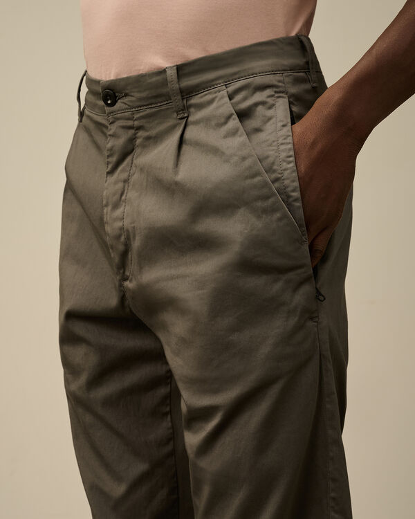 C.p. Company Stretch Sateen Regular Pants SMOKED PEARL - GREY