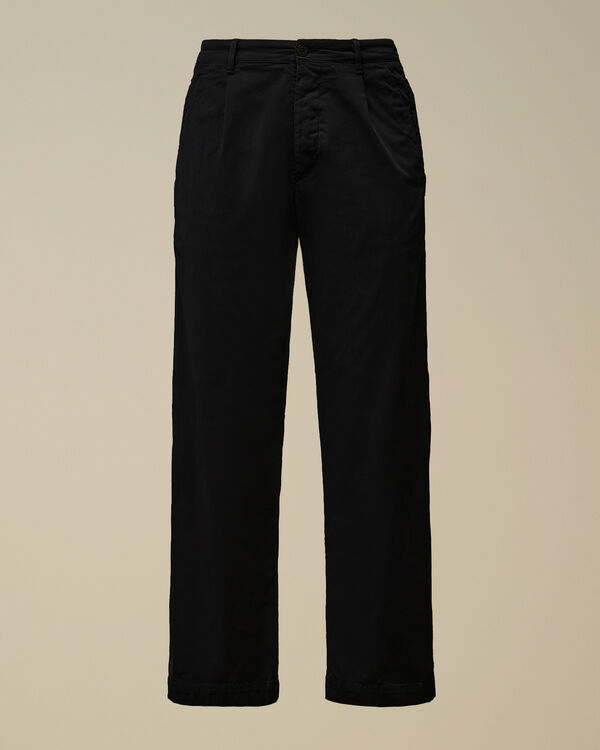 c.p. company Stretch Sateen Regular Pants TOTAL ECLIPSE - BLUE