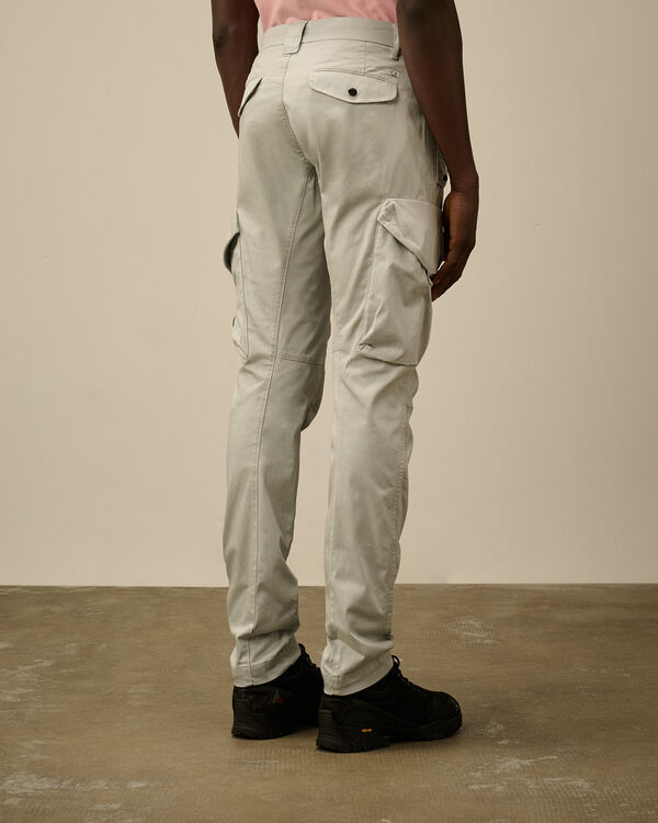 C.p. Company Stretch Sateen Utility Cargo Lens Pants BLUE FOX - GREY
